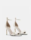 Betty Square Toe Leather Heeled Sandals