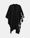 Rae Logo Ruana Wool Scarf