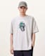 Caduceus Oversized Graphic Printed T-Shirt