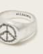 Leon Sterling Silver Peace Engraved Ring