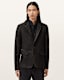 Survey Double Layered Leather Blazer