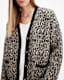 Neko Oversized Leopard Print Cardigan