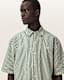 Chopin Boxy Short Sleeve Striped Shirt