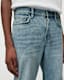Curtis Straight Fit Damaged Denim Jeans
