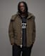 Chalk Hooded Relaxed Fit Jacket