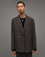 Spica Checked Double Breasted Blazer
