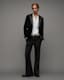 Lyra Satin Trim Velvet Slim Fit Blazer