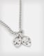 Double Heartlock Sterling Silver Necklace