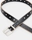 Trey Studded Leather Metal Tip Belt