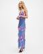 Marina Iona Floral Print Slim Fit Dress