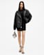 Daylen Oversized Leather Biker Jacket