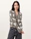 Amora Love Heart Jacquard Brushed Cardigan