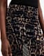 Nora Leopard Print Mesh Midi Skirt