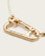 Pearl Carabiner Clasp Necklace