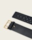 Leo Leather Wide Belt