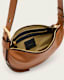 Half Moon Leather Crossbody Bag