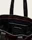 Ares Grain Leather Open Tote Bag
