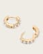 Pearl Beaded Hoop Earrings