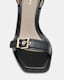 Pamela Leather Heel Sandals