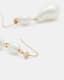 Shelby Pearl Pendant Gold Tone Earrings