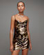 Haddi Tiger Print Sequin Mini Dress