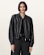 Martina Leather Bomber Jacket