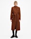 Riley Wrap Around Belted Long Line Coat