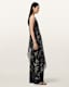 Enola Asymmetric Printed Wrap Top