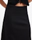 Gia Ribbed Asymmetric Midi Skirt