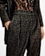 Aleida Leopard Jacquard Shimmer Trousers