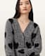 Amora Love Heart Jacquard Brushed Cardigan