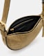 Half Moon Leather Crossbody Bag