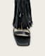 Paola Fringed Leather Heeled Sandals