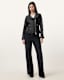 Ellis Leather Funnel Neck Biker Jacket
