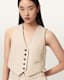 Arla Lea Leather Waistcoat