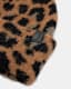 Lex Leopard Print Brushed Beanie