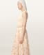 Zenia Sleeveless Knit Woven Midi Dress