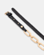 Helly Skinny Leather Chain Belt
