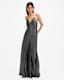 Lili Metallic Panelled Maxi Dress