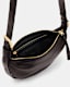 Half Moon Leather Crossbody Bag