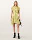Fleur Printed Asymmetric Mini Dress