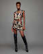 Hali Gene Butterfly Print Mini Dress