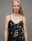 Bryony Gold Print Ronnie Midi Slip Dress