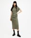Natalie Slim Fit Gathered Midi Dress