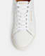 Sheer Round Toe Leather Trainers