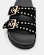 Khai Two Strap Suede Eyelet Sandals