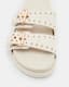 Khai Two Strap Suede Eyelet Sandals
