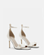 Betty Square Toe Leather Heeled Sandals