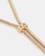 Snake Bolo Gold-Tone Necklace