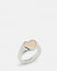 Obi Two Tone Heart Shaped Ring